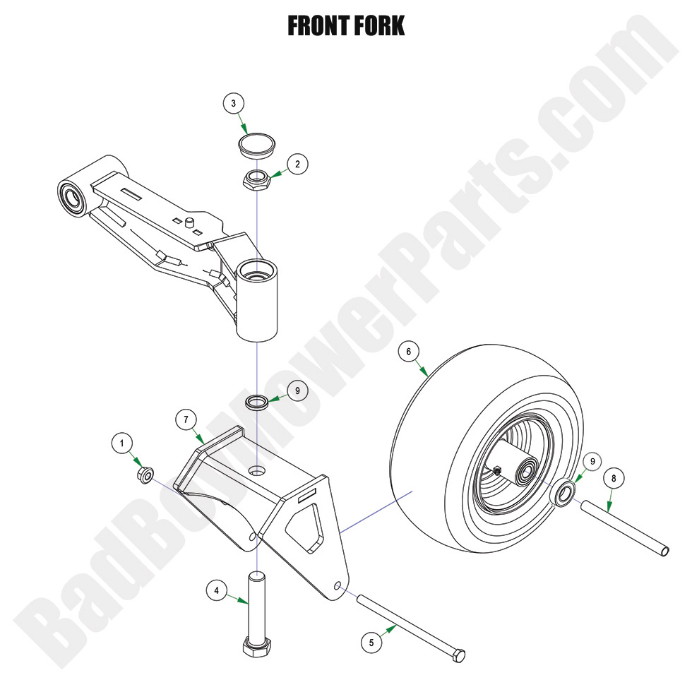 2024 Maverick HD - Front Fork Assembly